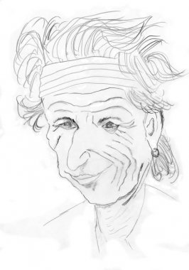 Keith Richards, Rolling Stones gitaristi kalem kroki