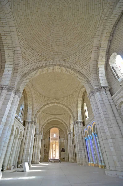 A bela igreja abadia de Fontevraud — Fotografia de Stock