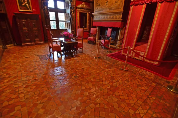 Die königliche Wohnung in einem französischen Schloss — Stockfoto