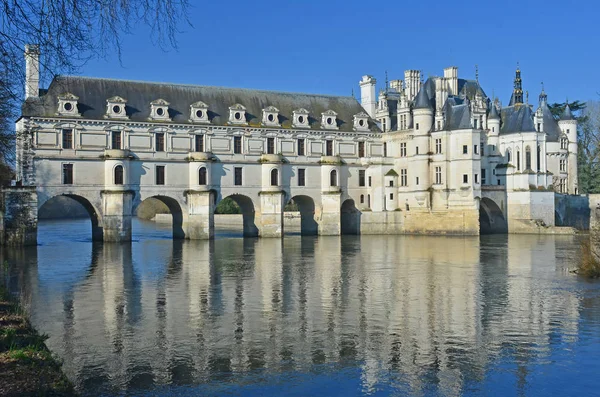 Chenonceau Chateau (Doğu cephe) Telifsiz Stok Fotoğraflar