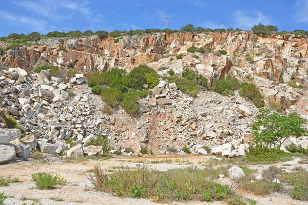 Cava di marmo di Paros — Foto Stock