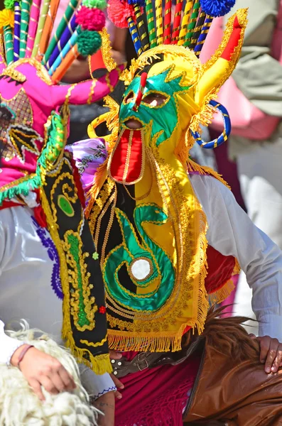 Evolene Suisse Août Groupe Folklorique Équatorien Quito Costumes Traditionnels Août — Photo