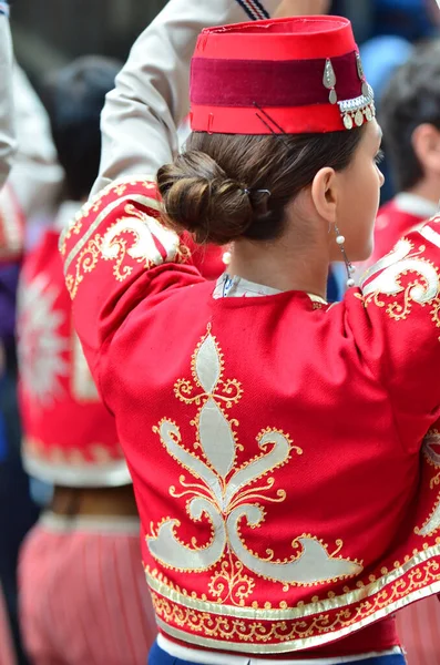 Evolene Suisse Août Groupe Folklorique Arménien Costumes Traditionnels Août 2019 — Photo