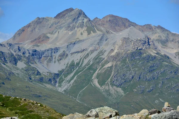 Piz Alv Oberhalb Von Moritz Den Oberhalbsteiner Alpen Graubünden Schweiz — Stockfoto