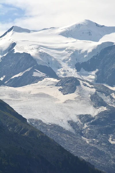 Bellavista Vue Col Bernina Dans Sud Suisse Dessus Moritz — Photo