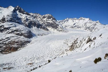 UNESCO, Aletsch-Jungfrau bölgesindeki Aletsch buzulunu listeledi. Bernese Alplerinde, İsviçre