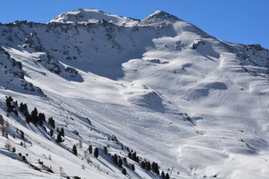 Güney İsviçre 'deki Nendaz 4 Vadisi' ndeki Greppon Blanc kayak alanı.