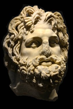 MÖ 1. yüzyıldan kalma Tıp Tanrısı Asclepius 'un (Latince Aesclepius) mermer heykeli.