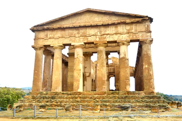 Concordia 2400 Éves Temploma Egyik Legjobban Megőrzött Ókori Görög Templom — Stock Fotó