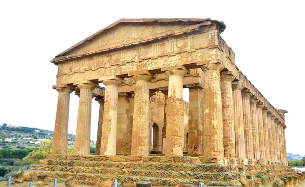 Templo Concordia 400 Años Uno Los Templos Griegos Antiguos Mejor —  Fotos de Stock