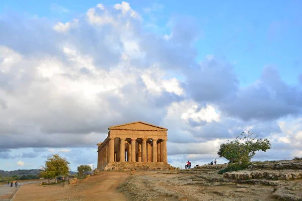 Ancient Greek Temple of Concordia at the Valley of the Temples, Agrigento, Sicily