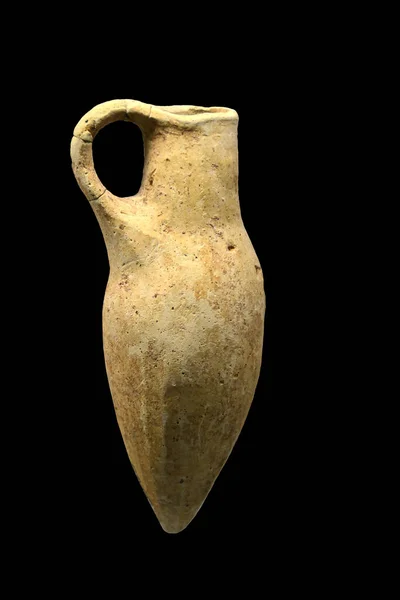 Edad Media Bronce Ánfora Solo Mango Una Variante Versión Estándar — Foto de Stock