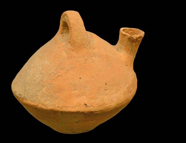 Ancient Greek Middle Bronze Age Jug Centrally Placed Handle Spout — Stock Photo, Image