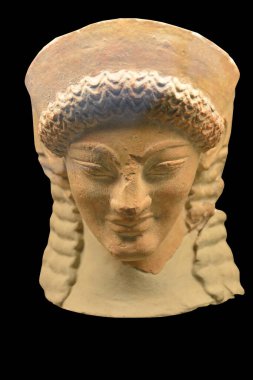 Yunan Tanrıçasının çömlek büstü, muhtemelen Afrodit