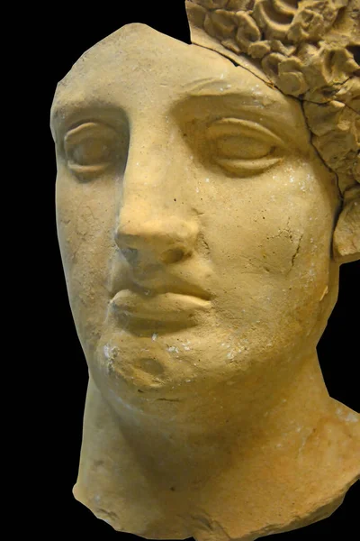 Antiguo Busto Griego Barro Grande Diosa Deméter Fechado Alrededor 400Bc — Foto de Stock