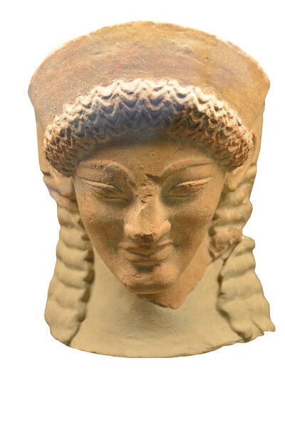Pottery bust of Greek Goddess, possibly Aphrodite