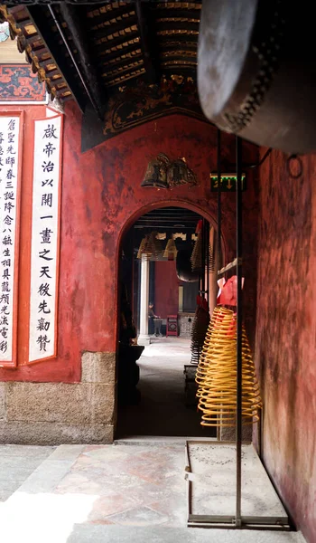 Macau Island Macau April 2017 Entrance Chinese Temple Macau Red — Stock Photo, Image