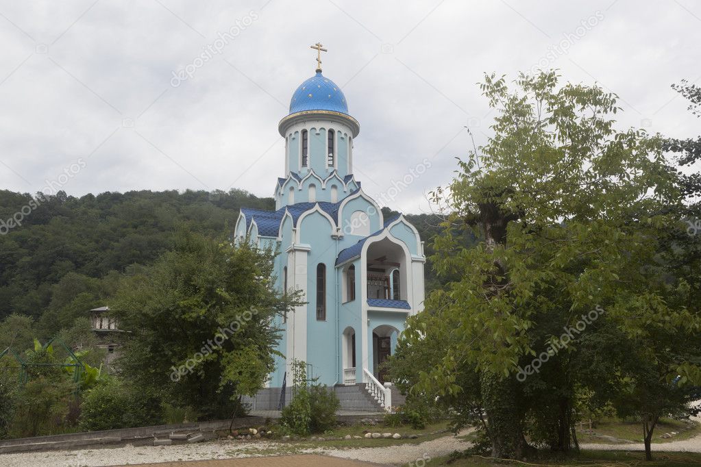 Temple of the Martyr Huara in the Trinity-Georgievsky female monastery in village Lesnoye, Adler district Krasnodar region