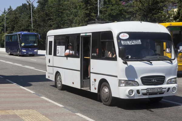 Adler Sochi Região Krasnodar Rússia Julho 2016 Transporte Público Lenin — Fotografia de Stock