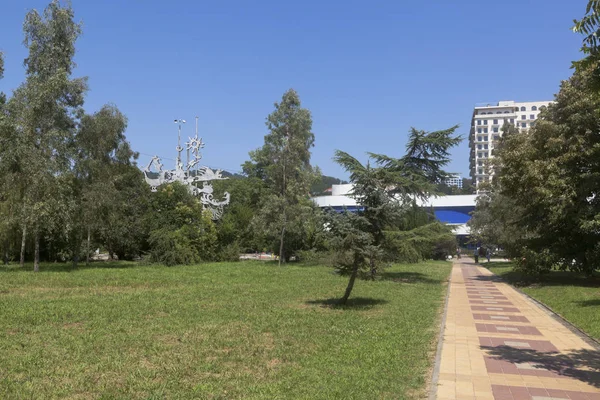 Adler Sochi Región Krasnodar Rusia Julio 2016 Sendero Parque Que —  Fotos de Stock