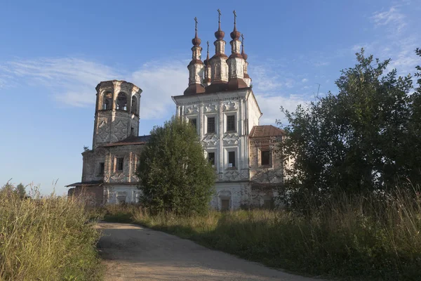 Zerstörte Kirche Christi Auferstehung Dorf Varnitsy Totemsky Bezirk Gebiet Wologda — Stockfoto