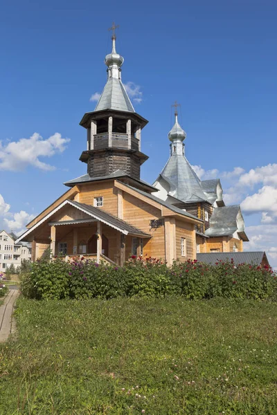 Temple of St. Agapito Markushevski in village Nyuksenitsa, Vologda Region — Stock Photo, Image