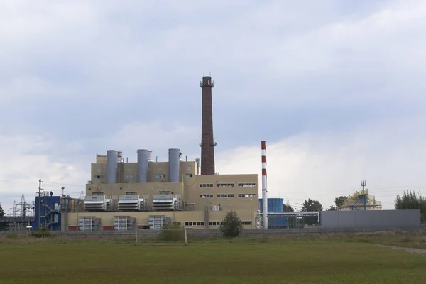 Krasavinskaya turbina de gas CHP en la ciudad de Krasavino, distrito de Veliky Ustyug, región de Vologda — Foto de Stock
