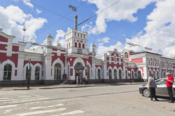 Železniční stanice ve městě Vologda — Stock fotografie