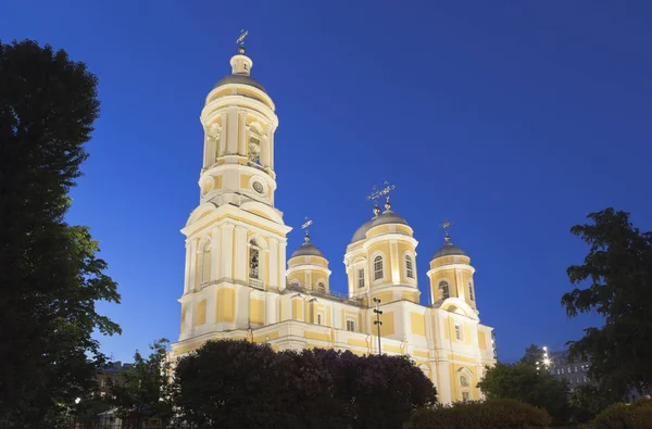 Petersburg Russland Juni 2017 Fürst Vladimir Dom Bei Nacht Petersburg — Stockfoto