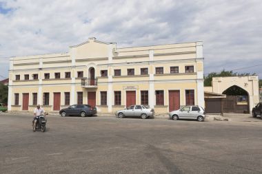 Evpatoria, Kırım Cumhuriyeti - 19 Temmuz 2017: heykel kompozisyon 