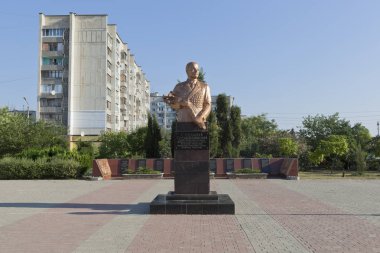 Evpatoria, Kırım Cumhuriyeti - 19 Temmuz 2017: etno-hotel resort kasaba Evpatoria, Kırım Cumhuriyeti 