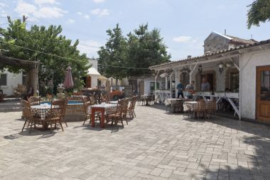 Evpatoria, Kırım Cumhuriyeti - 21 Temmuz 2017: Cafe-Müzesi 
