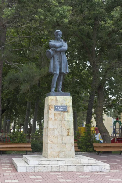 Gelendzhik Krasnodarin Alue Venäjä Heinäkuuta 2015 Mikhail Yurievitshin Muistomerkki Lermontovin — kuvapankkivalokuva