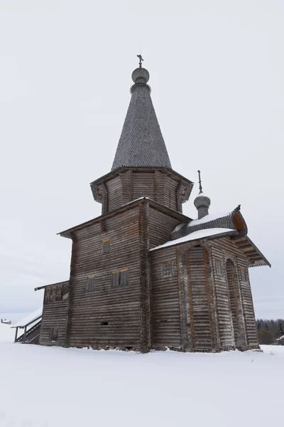 Semenkovo Vologodská Oblast Rusko Února 2018 George Church Architektonické Etnografické — Stock fotografie