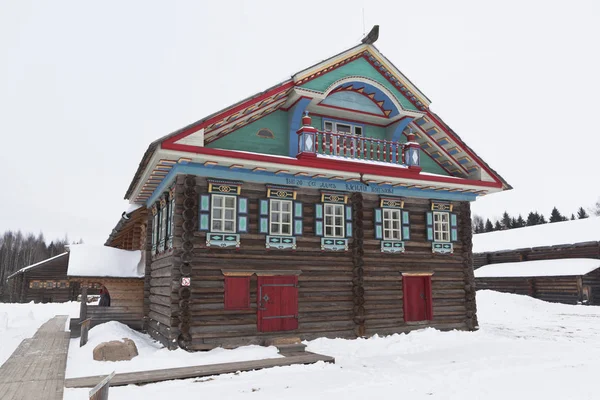 Semenkovo Região Vologda Rússia Fevereiro 2018 Casa Kopylova Museu Arquitetônico — Fotografia de Stock