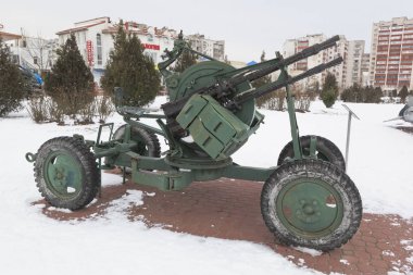 Evpatoria, Crimea - 26 Şubat 2018: Arena-Crimea spor kompleksi içinde Evpatoria görünümünü