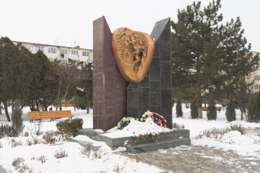 Evpatoria, Crimea - 26 Şubat 2018: Arena-Crimea spor kompleksi içinde Evpatoria görünümünü