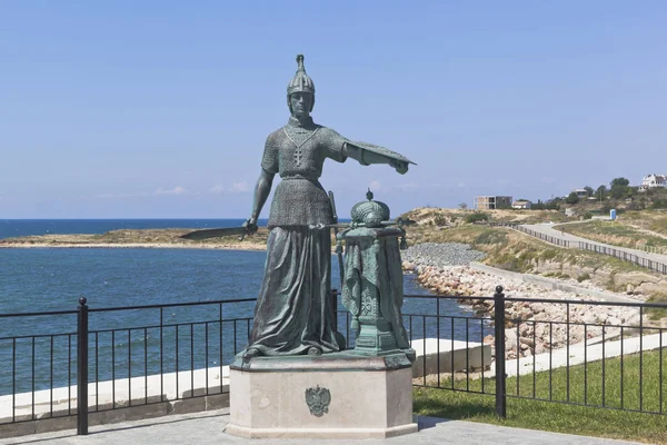 Sevastopol Krim Juli 2019 Kopi Nikolaj Laveretskijs Skulptur Ved Inngangen – stockfoto