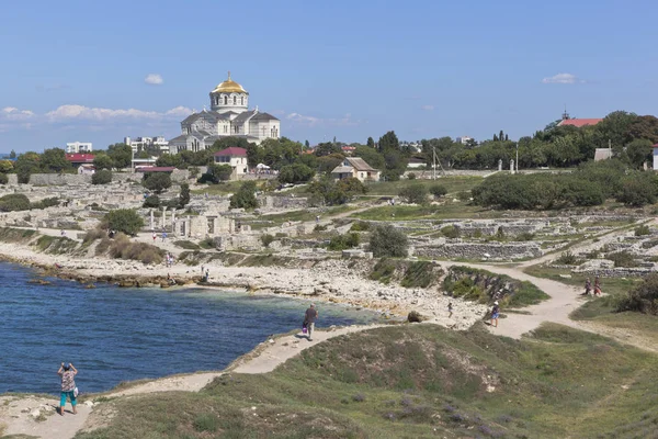 Sevastopol Crimea July 2019 Black Sea Coast Tauric Chersonesos Sevastopol — Stock Photo, Image