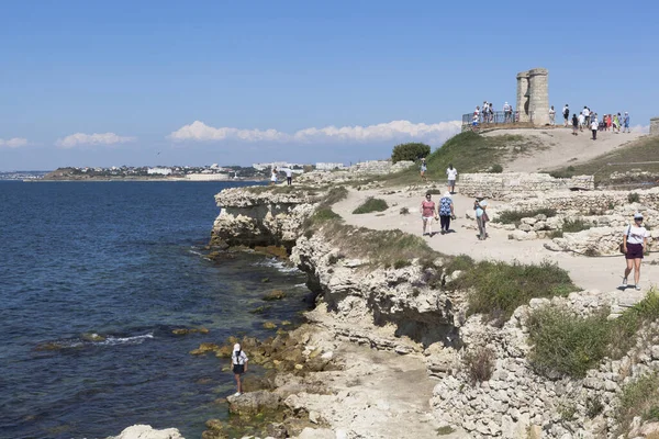 Sebastopol Crimea Julio 2020 Paisaje Costa Del Mar Negro Cerca —  Fotos de Stock