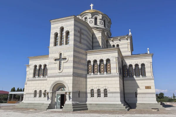 Sebastopol Crimea Julio 2020 Catedral San Vladímir Chersonesos Táuricos Ciudad Imágenes de stock libres de derechos