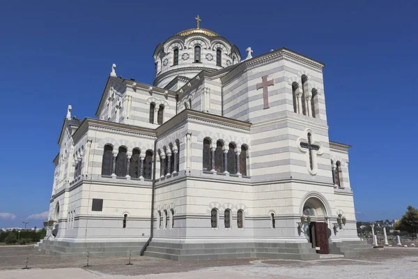 Sebastopol Crimea Julio 2019 Catedral San Vladímir Chersonesos Táuricos Sebastopol — Foto de Stock