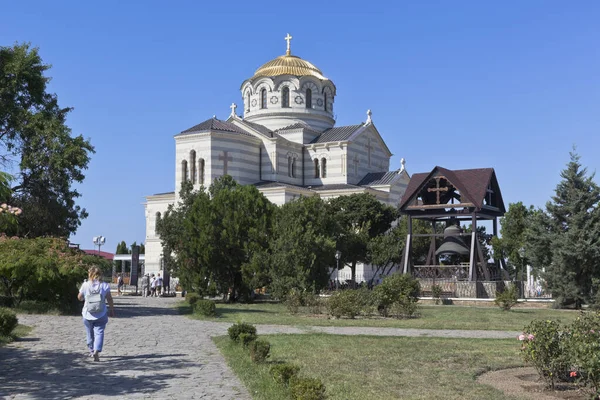 Sevastopol Krym Července 2019 Cesta Katedrále Vladimíra Tauric Chersonesos Město — Stock fotografie
