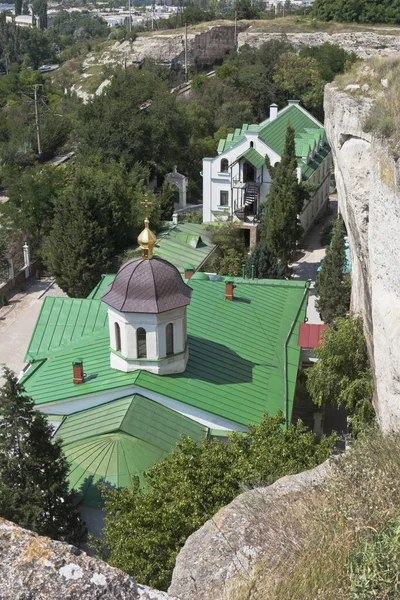 Church Holy Trinity Monastic Cells Clement Cave Monastery Inkerman Sevastopol — Stock Photo, Image