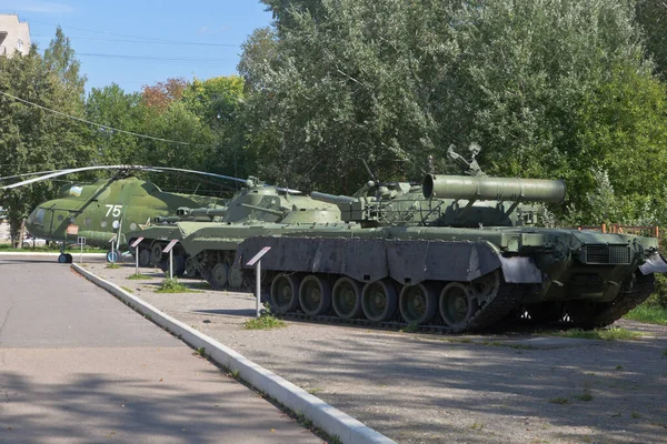 Vologda Rusia Agosto 2019 Construir Equipamiento Militar Parque Victoria Ciudad — Foto de Stock