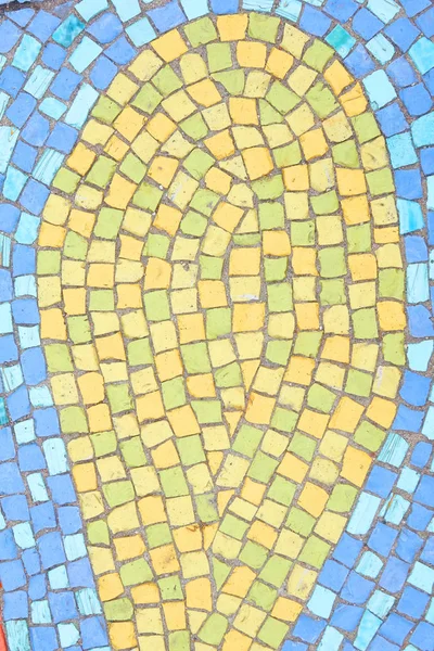 Beautiful background of multi-colored tiles. Tiled mosaic in pas