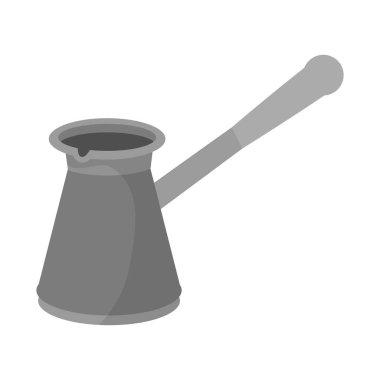 Ayrı bir kahve ve Arap logosu nesnesi. Stok için kahve ve Türk vektör simgesi grafiği.