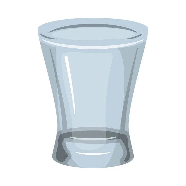 Az üveg és a csésze logójának vektoros kialakítása. Üveggrafikák és a web átlátszó készletszimbóluma. — Stock Vector