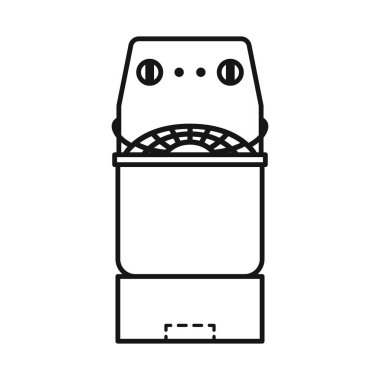 Yoğurma ve makine işaretinin vektör tasarımı. Web için yoğurma ve donanım stok sembolünün grafiği.