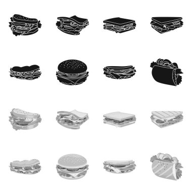 Akşam yemeği ve mutfak sembolünün vektör tasarımı. Akşam yemeği ve kahvaltı stok vektör çizimi.